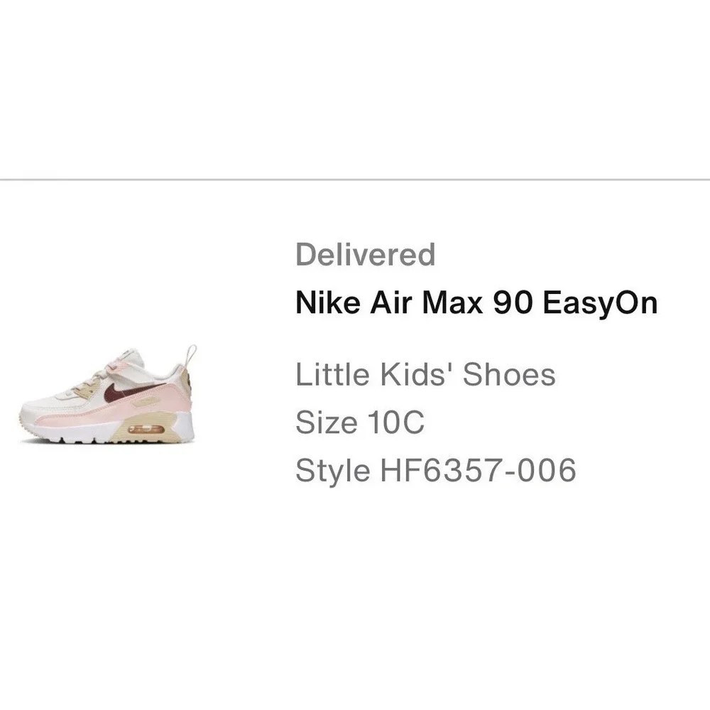 Nike Air Max 90 EasyOn Little Kids Sneakers Shoes 10C